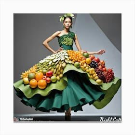 Fruit Dress 1 Canvas Print