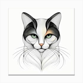 Creative Feline Cat Artwork 85 Canvas Print