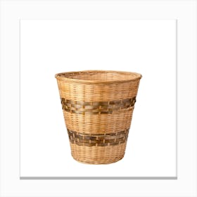 Wicker Basket Canvas Print