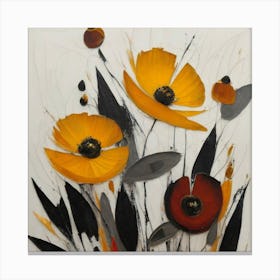 Yellow Poppies Canvas Print