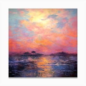 Pastel Waters: Monet's Legacy Canvas Print