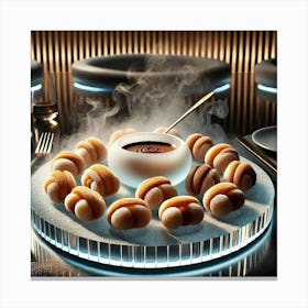 A Futuristic Dessert Called Mochi Churros, Elegant Canvas Print