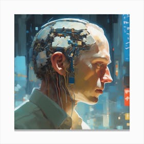 Cyborg 72 Canvas Print