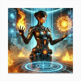 Daria Ashheart Sci Fi Fire Manipulation Canvas Print