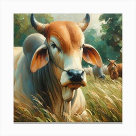 Brahman Bull Canvas Print