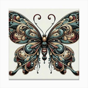 Butterfly Tattoo Design Canvas Print