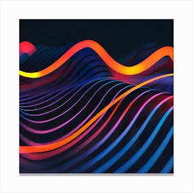 Abstract Wave Pattern 9 Canvas Print