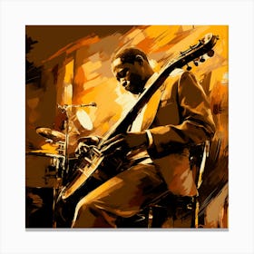 Jazz Musician Canvas Print