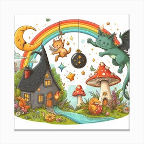 Fairy Tale House Canvas Print