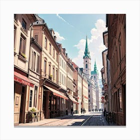 Vienna Old Town Canvas Print