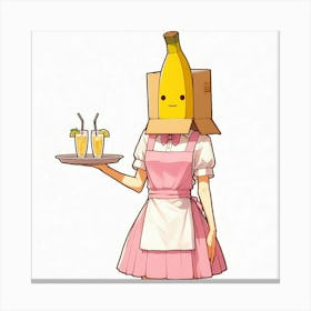 Banana Girl 5 Canvas Print