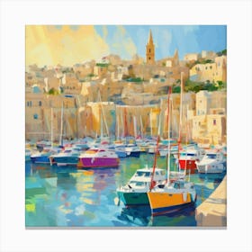 Harbour Of Malta Canvas Print