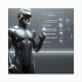 Futuristic Man 45 Canvas Print