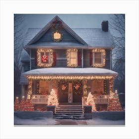 Christmas House 89 Canvas Print