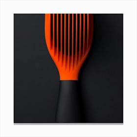 Orange Hair Comb Canvas Print