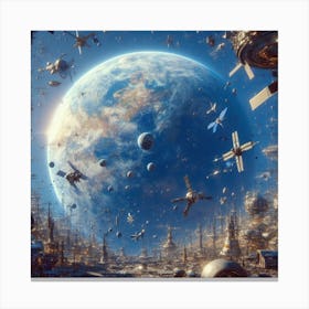 Space City 17 Canvas Print