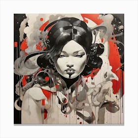 Asian Woman Canvas Print