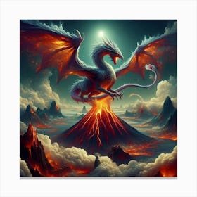 Dragon In The Sky 2 Canvas Print