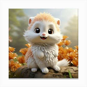 Cute Hamster 4 Canvas Print