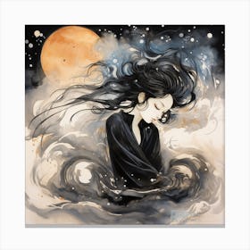 Samurai Girl Canvas Print