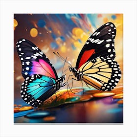 Butterfly Couple Canvas Print