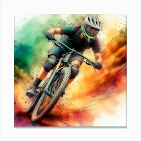 Mountain Biker 2 Canvas Print