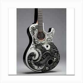 Yin and Yang in Guitar Harmony 2 Canvas Print