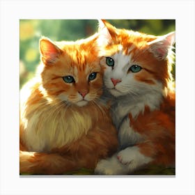 Two Cats Canvas Print