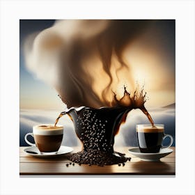 Coffee Pouring 2 Canvas Print