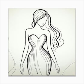 A sophisticated lady 4 Canvas Print