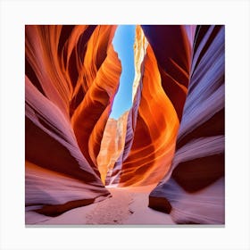 The walls of the canyon 6 Canvas Print