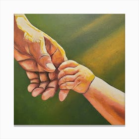 Father'S Hand Canvas Print