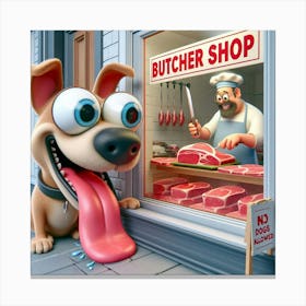 Butcher Shop Canvas Print