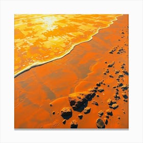 Sunset On The Beach 12 Canvas Print