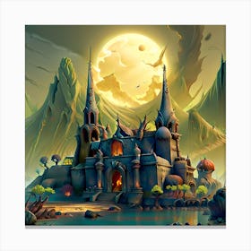 Castle In The Sky Canvas Print