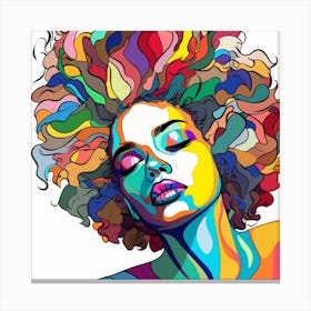 Afro Girl 48 Canvas Print