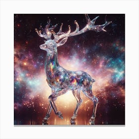 Galaxy Deer Canvas Print