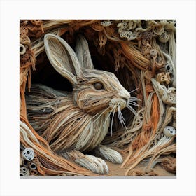 Rabbit Sculpture 2 Canvas Print