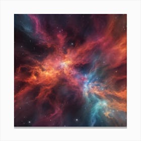 153538 Glowing Nebula Of Vibrant Gas And Dust, Celestial, Xl 1024 V1 0 Canvas Print
