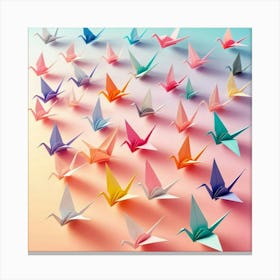 Origami Birds 1 Canvas Print