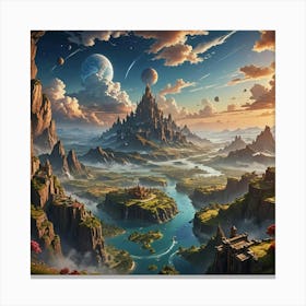 Fantasy Landscape Painting 9 Canvas Print