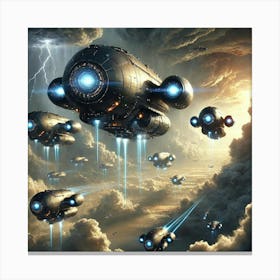 Skyward Dominion Airships Canvas Print