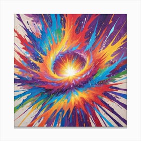 Explosion Of Color 1 Canvas Print