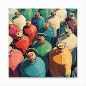 Many Gas Cans Canvas Print