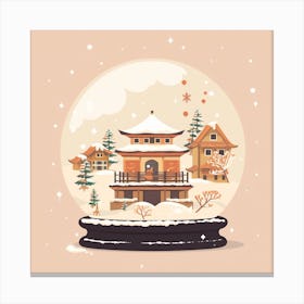 Kyoto Japan 2 Snowglobe Canvas Print