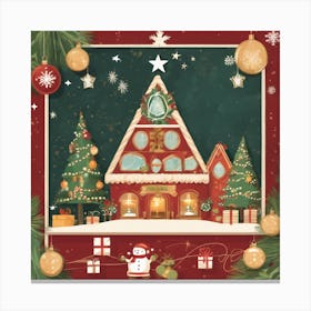 Christmas Card Canvas Print