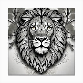Lion Head 26 Canvas Print