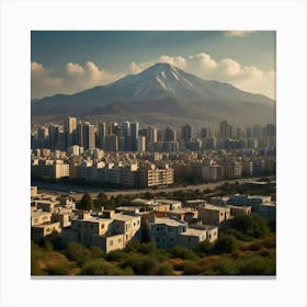 Tehran City Canvas Print