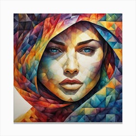 Geometric Woman Canvas Print