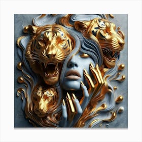 Tiger Woman 4 Canvas Print